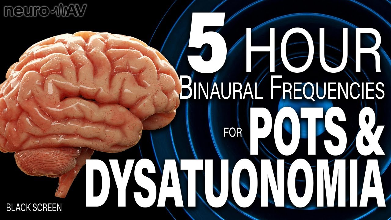 Binaural Beats for Dysautonomia & POTS Relief (200 Hz / 210 Hz) 5 Hours, Black Screen