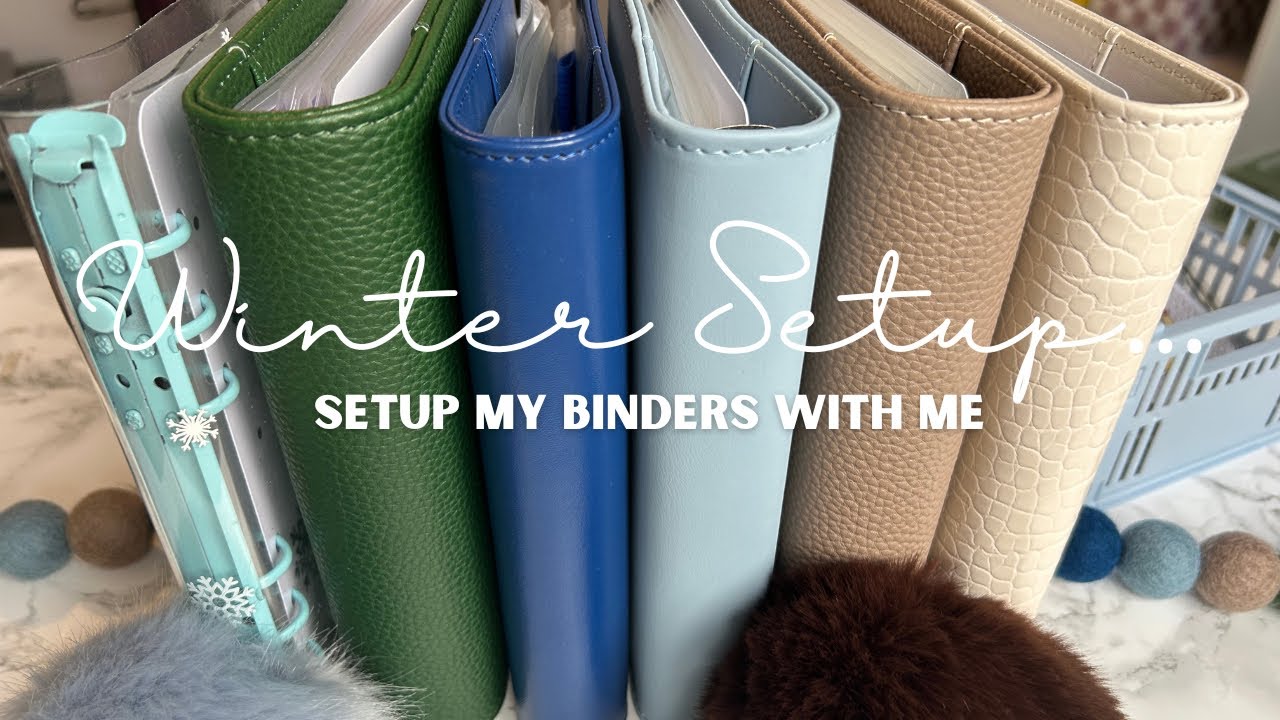 ☃️❄️ SETUP MY 2025 WINTER BINDERS WITH ME | CASH STUFFING SINKING FUNDS & SAVINGS |
