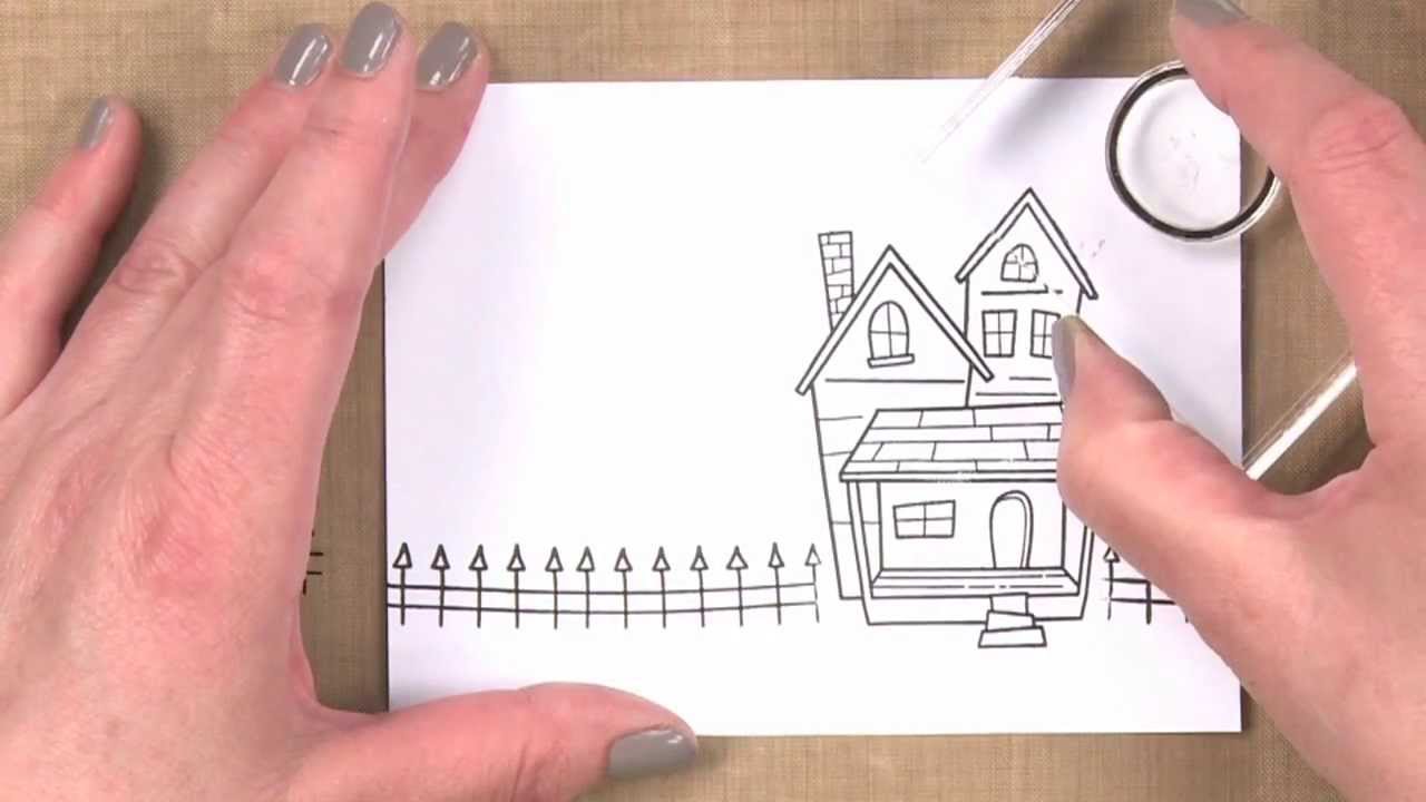 All About Stamping - Create a Scene with Stamps & Inks: Create a Scene Using One Stamp Set