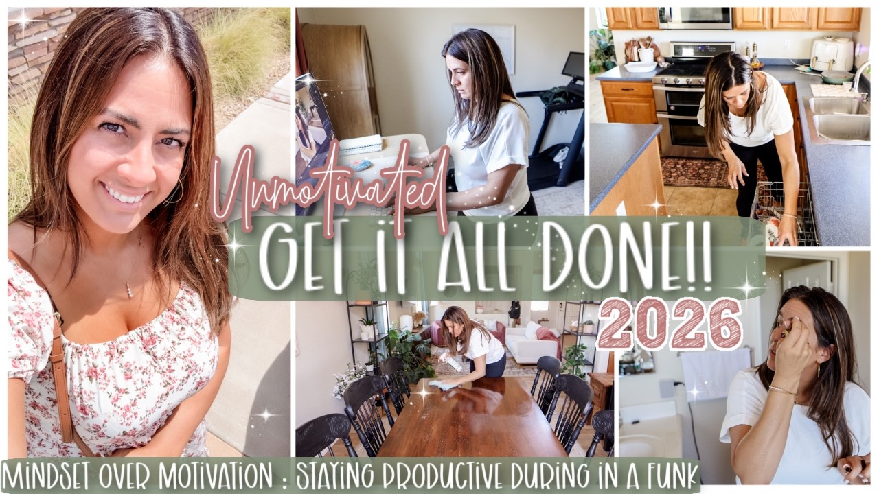 *UN-Motivated* GET IT ALL DONE :: Real Life Home Reset Day When You DON&rsquo;T Feel Like Doing Anything!!