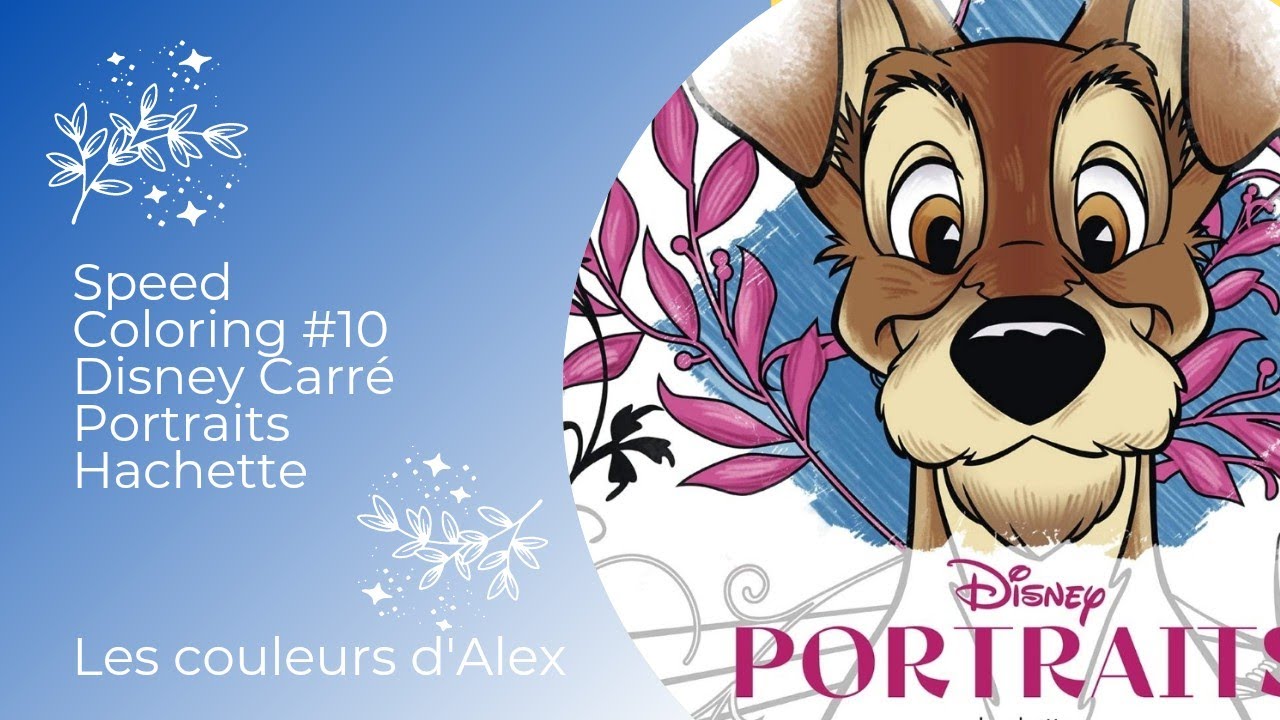 Speed Coloring #10 Disney Carré Portraits Hachette