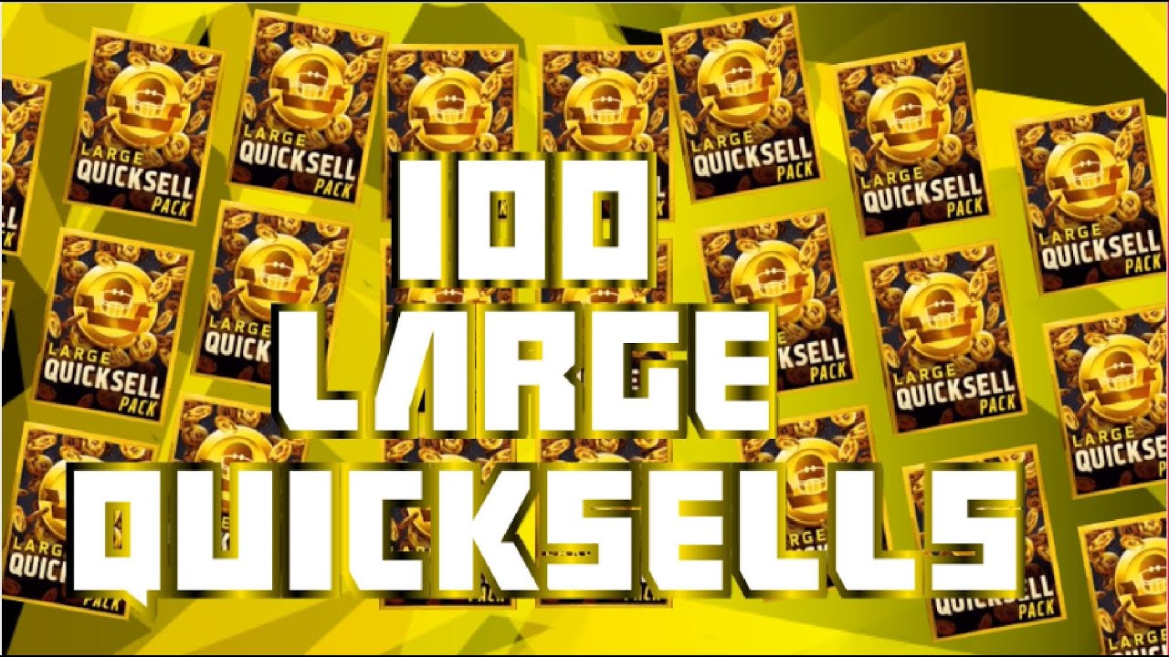 100 LARGE QUICKSELL PACK OPENING!!! INSANE HUGE LARGE QUICKSELL OPENING!!! MADDEN MOBILE 16!!!