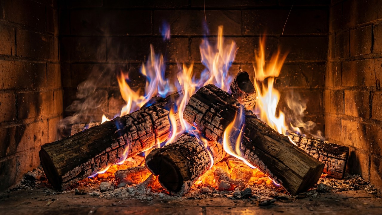 🔥 Fireplace Classic 4K. Cozy Fire with Crackling Fireplace Sounds. Fireplace 4K UHD