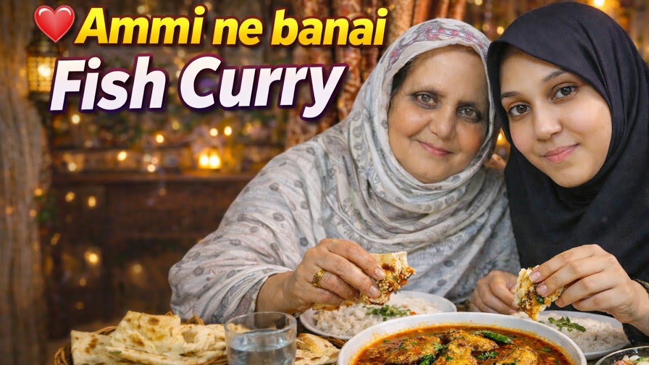 Ammi ne banai fish curry valog 3 #mayeka #nani #kids 