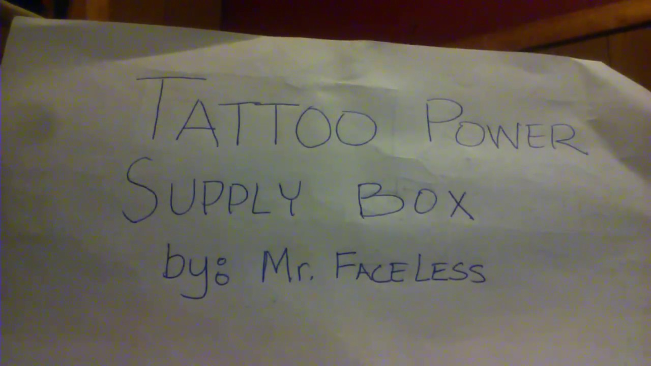 How to make a tattoo power supply