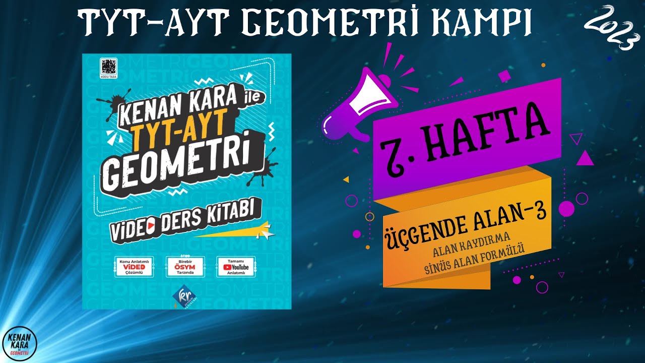 &Uuml;&Ccedil;GENDE ALAN-3 | Alan Kaydırma-Sin&uuml;s Alan Form&uuml;l&uuml; | TYT-AYT GEOMETRİ KONU ANLATIMI