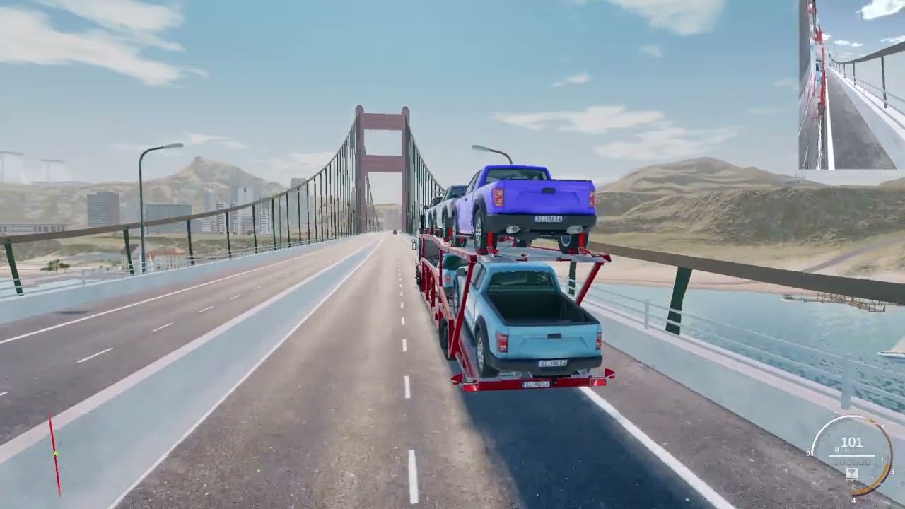 Truck & Logistics Simulator PS4, car hauler trailer with Scania 6x4
