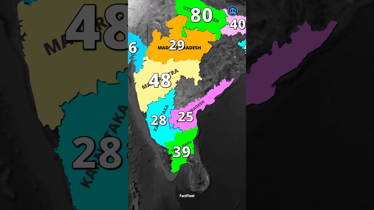 How Many Seats Does Your State Have? 🇮🇳 543 Lok Sabha Seats Explained! | #shorts