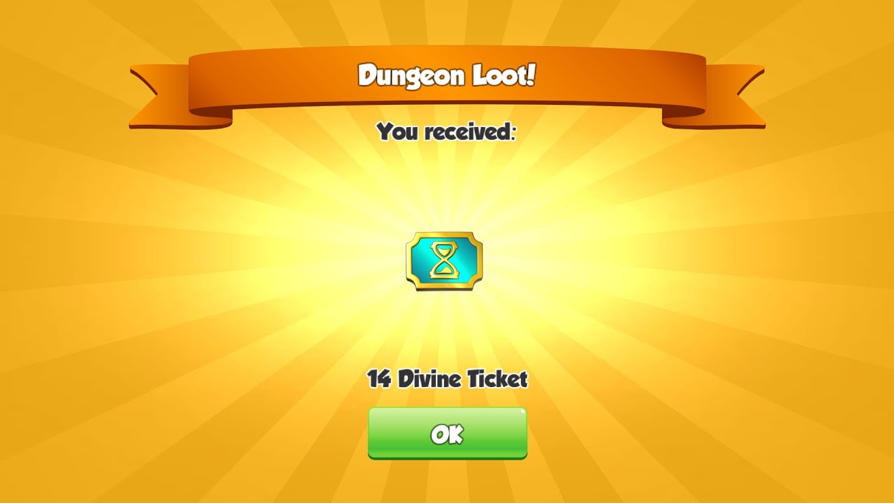 Dragon Loot - I got 14 divine ticket - Dragon Mania Legends