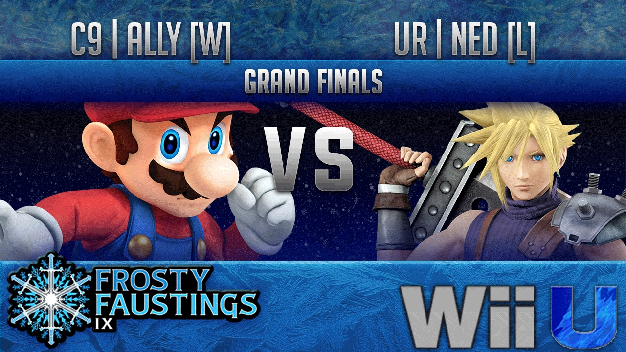 FFIX Smash 4 GRAND FINALS - C9 | Ally [W] (Mario) vs UR | Ned [L] (Cloud)