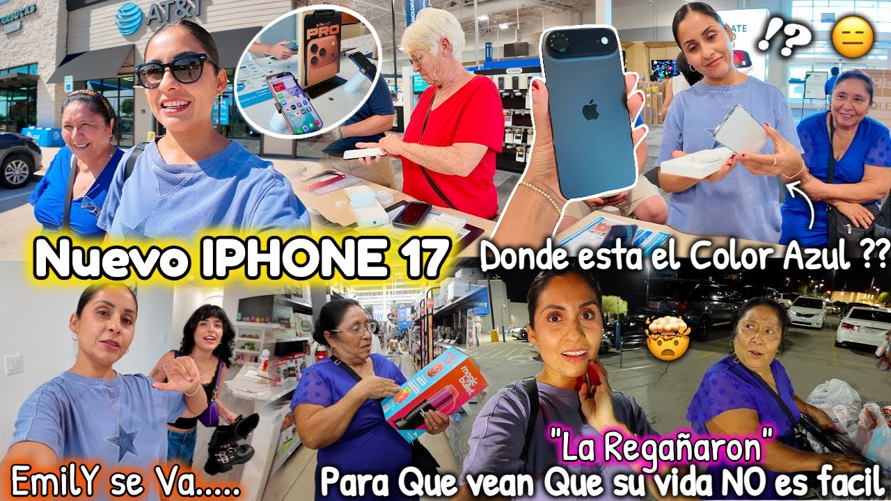 Comprando el NUEVO IPHONE 17📲 el COLOR No fue lo que esperaba🤨⁉️ La Vida de Mama Rosa NO ES FACIL🤯😂