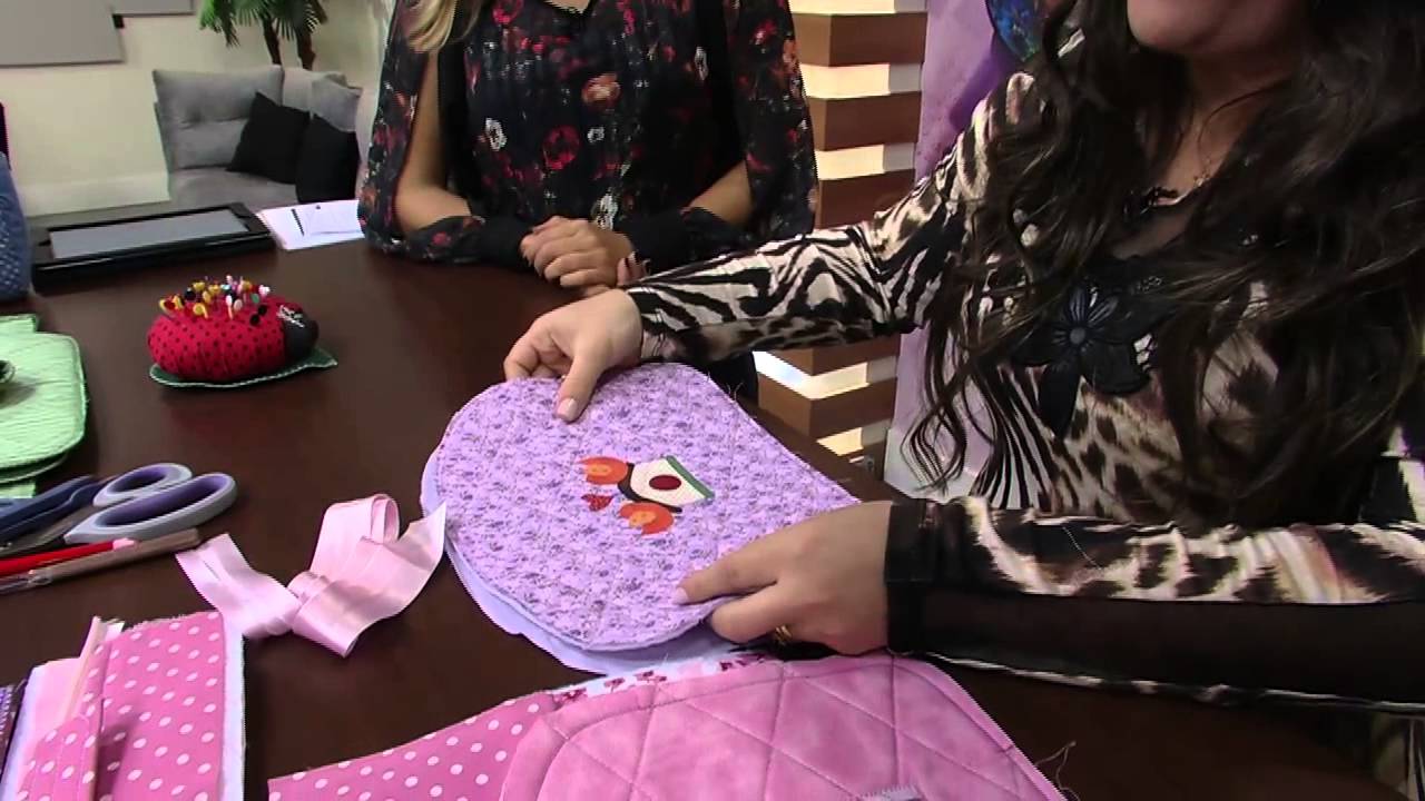 Mulher.com 02/05/2014 Regina Silva - Bolsa bebê patch Parte 1/2