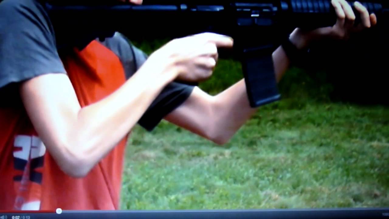 Joe w/ a Custom AR-15 Rifle in .223 Rem. Caliber Rapidfire