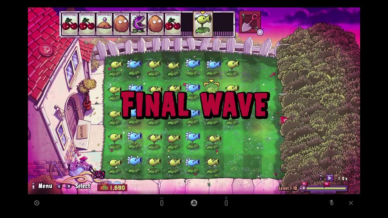 Plants vs. Zombies™: Replanted (PS5) Level 1-10 (RIP Mode)