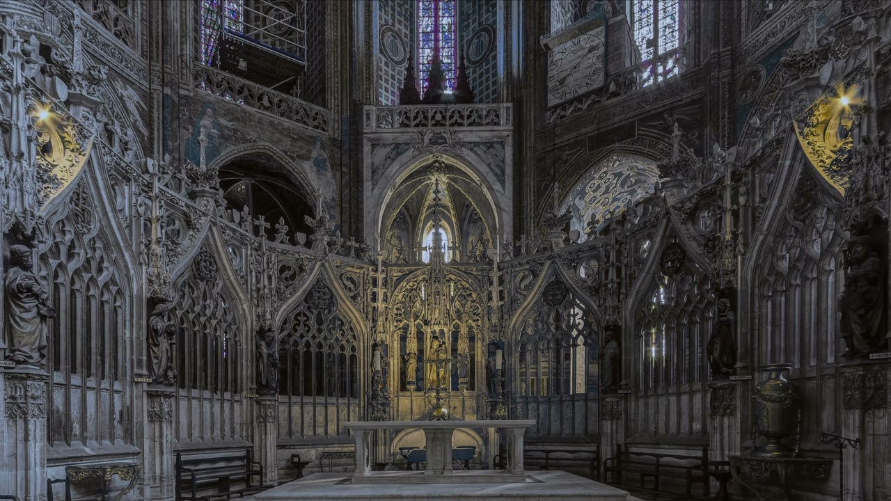 Icewind Suite Battle Theme 'Dirge of Coppelia' & 'Nemesis of Coppelius' but you're in a cathedral