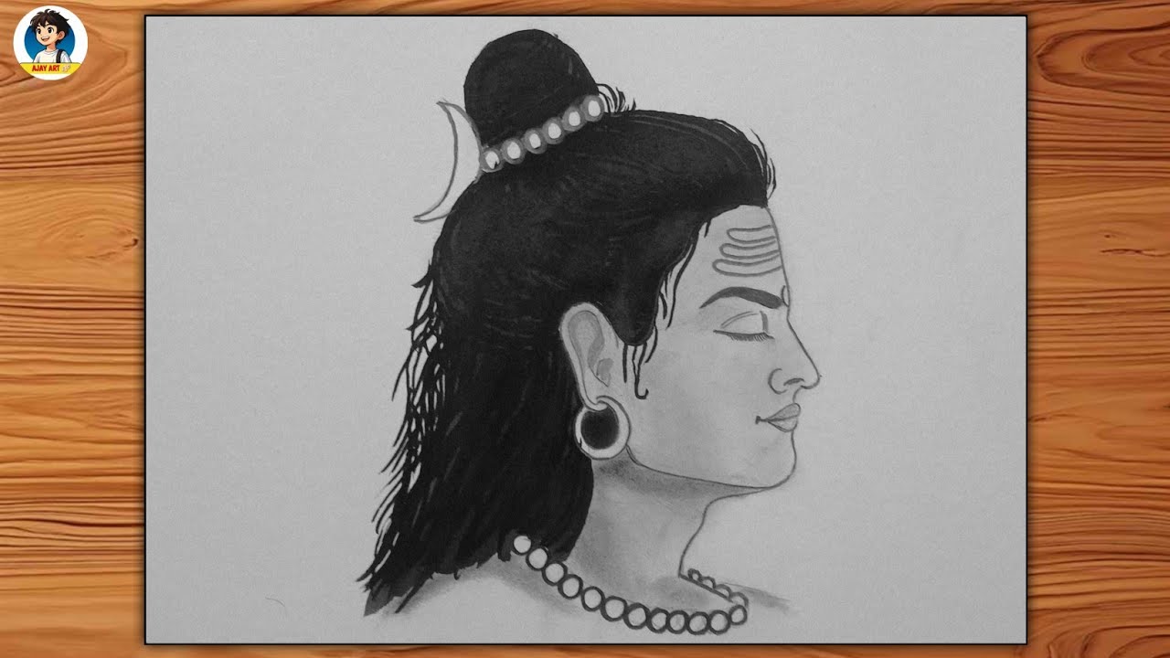 Sirf 10 Minute Me Shiv Ji Ki Drawing 😍 | Easy Mahashivratri Special