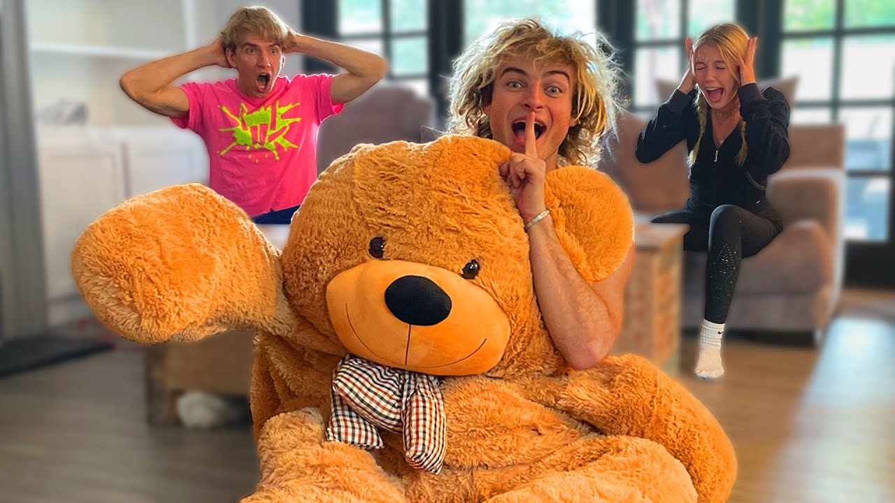 GIANT TEDDY BEAR PRANK ON STEPHEN SHARER AND MY GIRLFRIEND