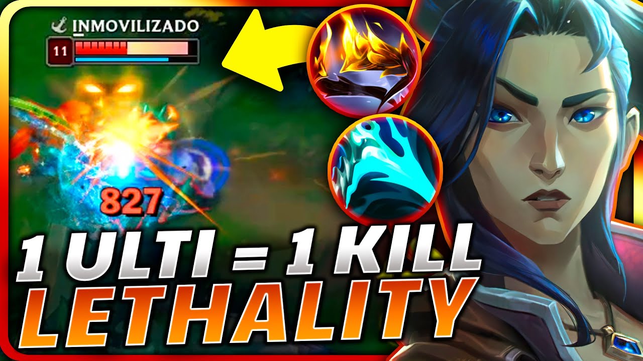 💥¡1 ULTI = 1 KILL! DESCUBRE la *NUEVA BUILD* de CAITLYN LETALIDAD en MEDIO que ONE SHOTEA de 1 GOLPE