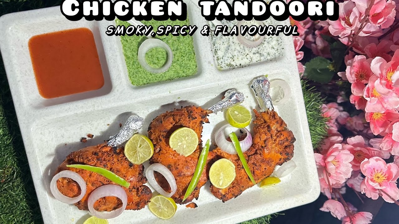 Eid Special~~CHICKEN TANDOORI Without Oven😱|Easy And Authentic Tandoori Chicken Recipe#food#viral#fy
