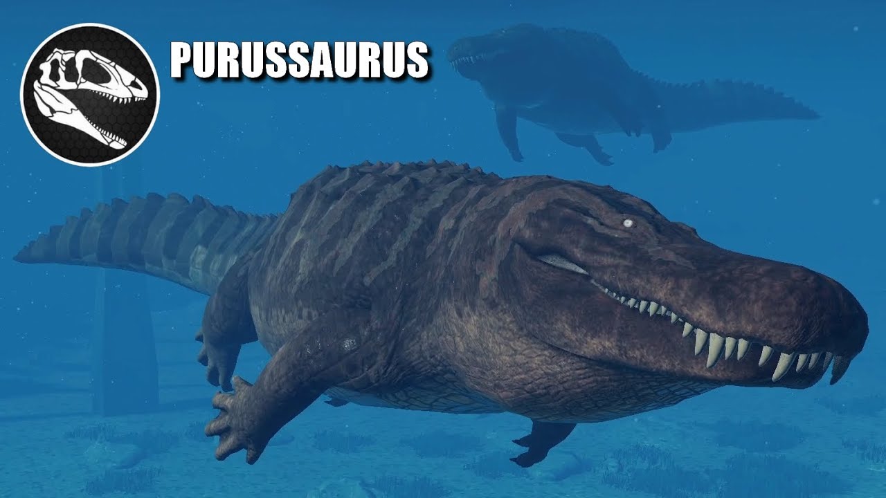 2 Purussaurus vs 2 Mosasaurus - Jurassic World Evolution 2 Mods (4K 60FPS)