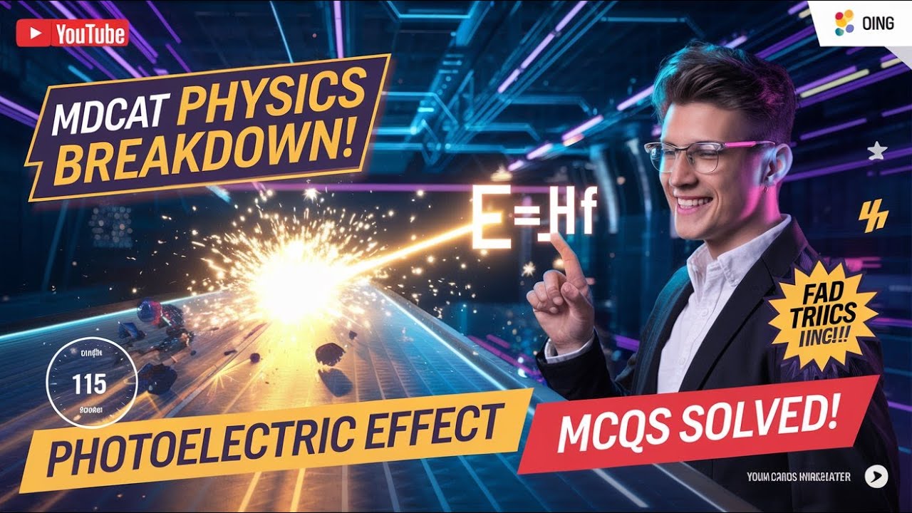 ⚡ MDCAT Physics Mock Test Discussion | Master Photons & Photoelectric Effect! 🔥