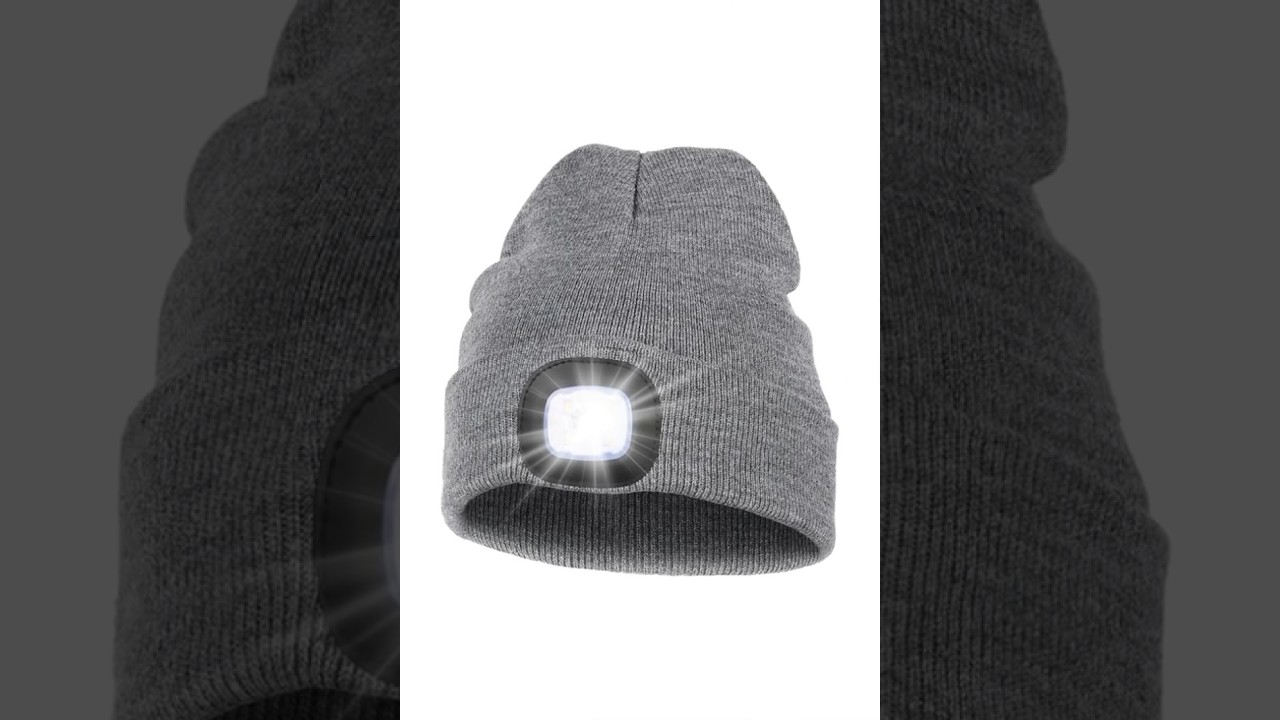 melasa led beanie hat review | usb rechargeable winter cap with light 