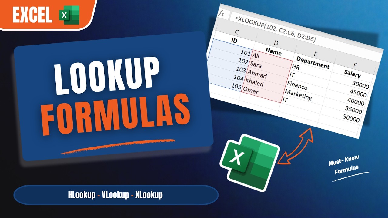 How to Use Vlookup, Hlookup and Xlookup Formulas In Excel