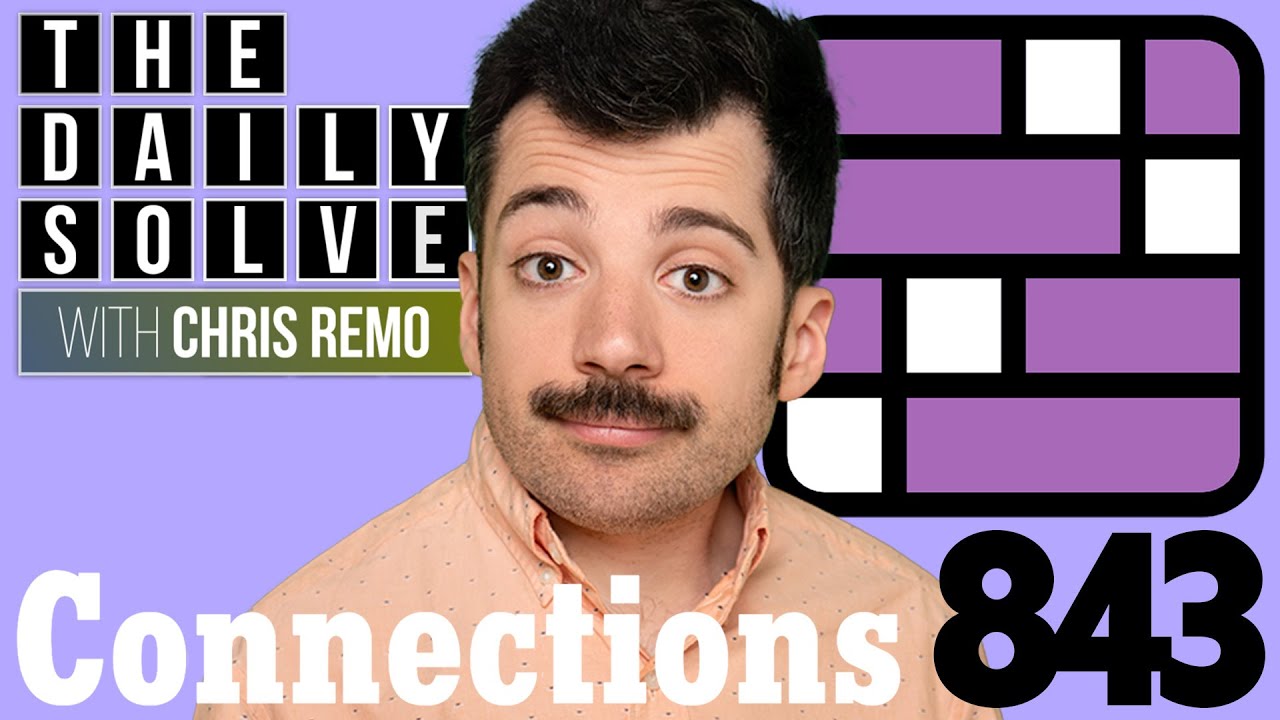 Connections 843 - NYT Word Game - 1 October 2025 #connections