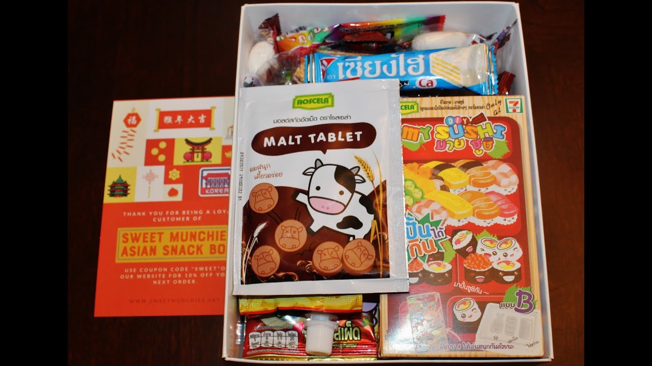 Sweet Munchies Asian Snack Box: Box Opening & Review