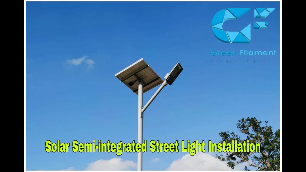 Installation of Solar semi Integrated street light
