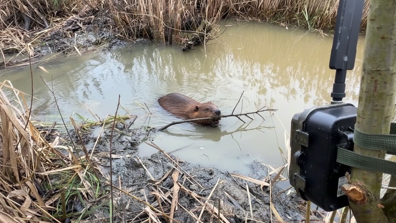 Amazing Beaver Footage Dam Construction and Lodge Insulation Overnight!
