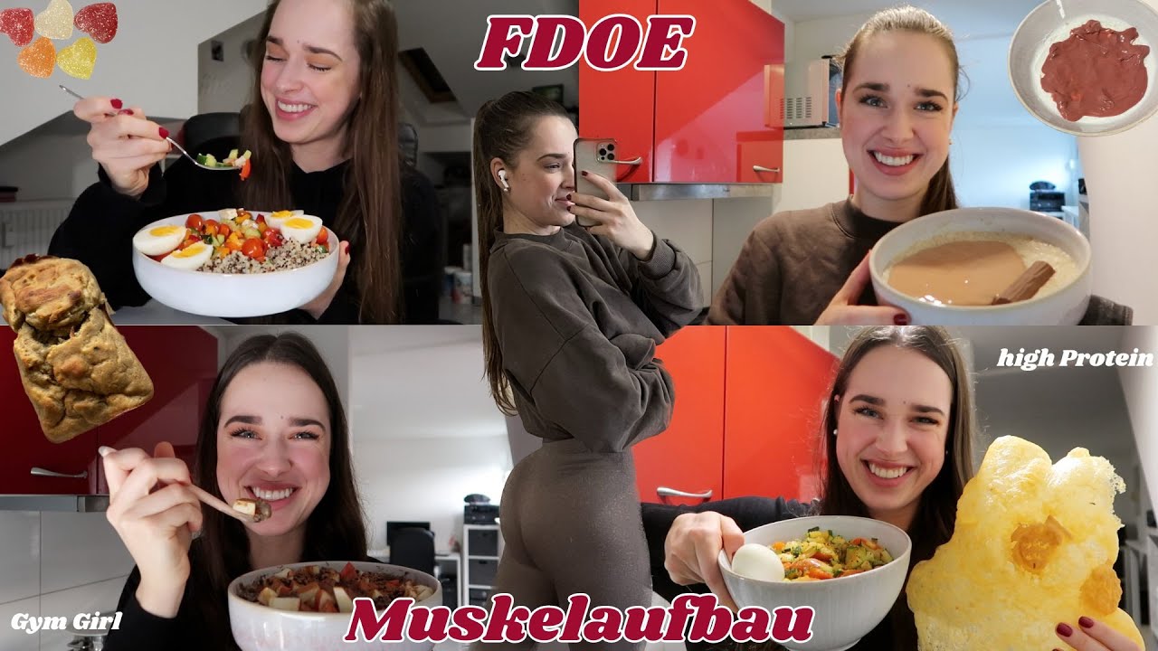 What I eat on a Weekend as a Gym Girl im Muskelaufbau🍑😍 | Offseason