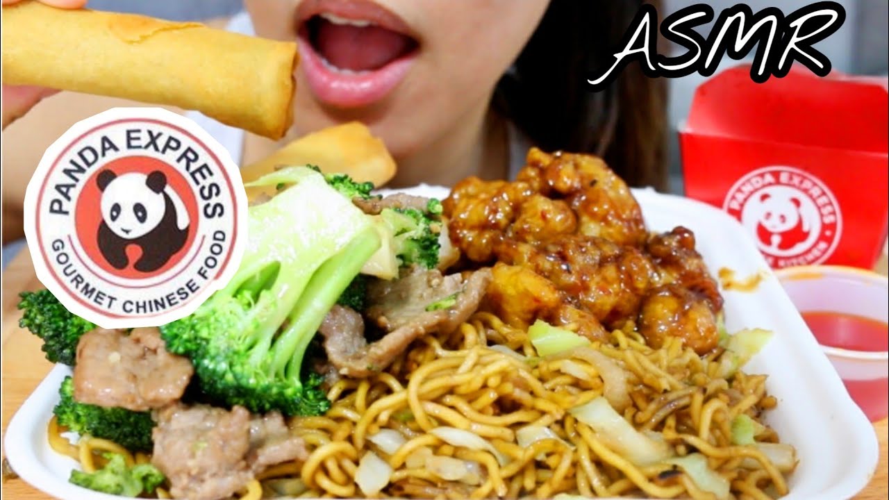 ASMR PANDA EXPRESS MUKBANG CHINESE FOOD EATING SOUNDS 먹는 먹방  | TWILIGHT