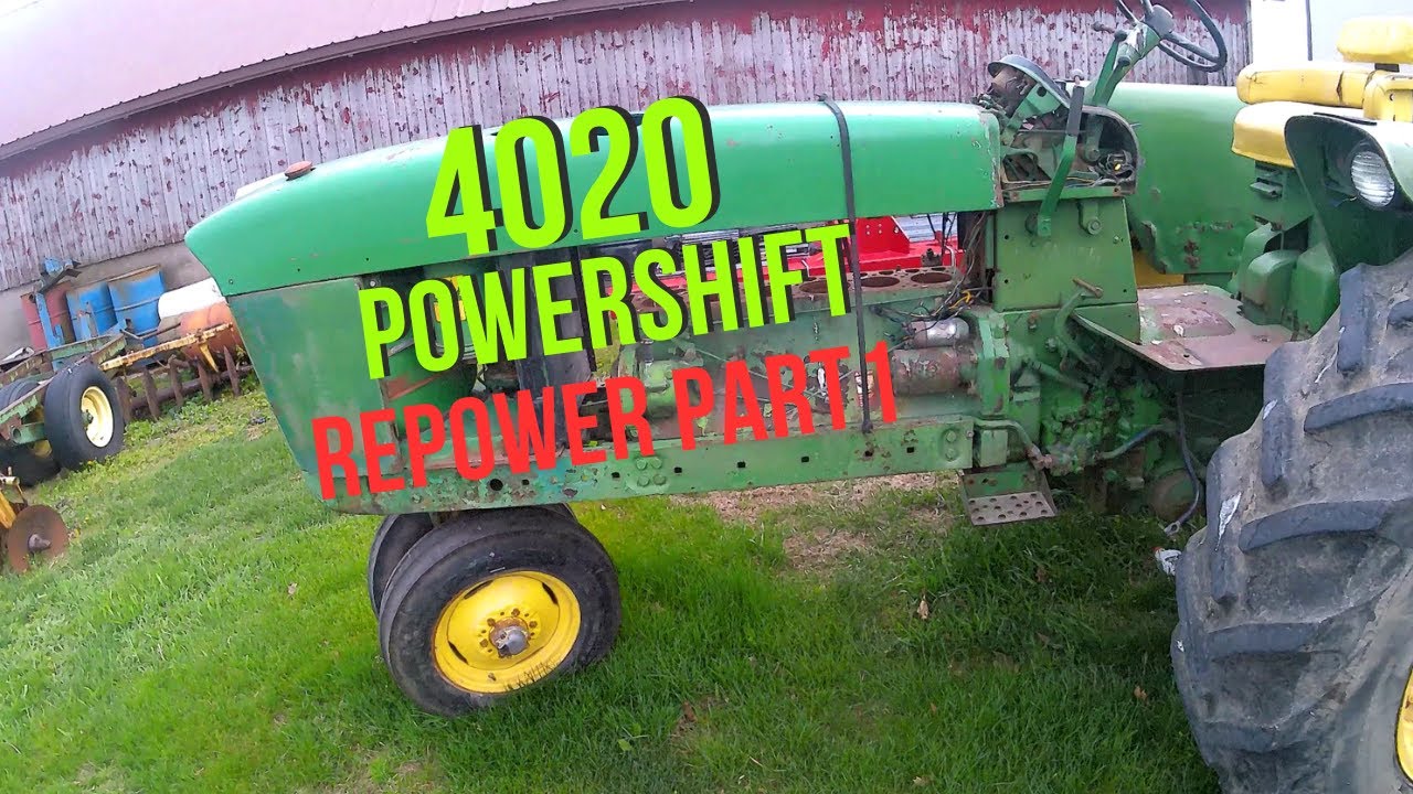 4020 POWERSHIFT GAS TO 7700 TURBO REPOWER!!! PART 1 FLYWHEEL MODIFICATIONS.