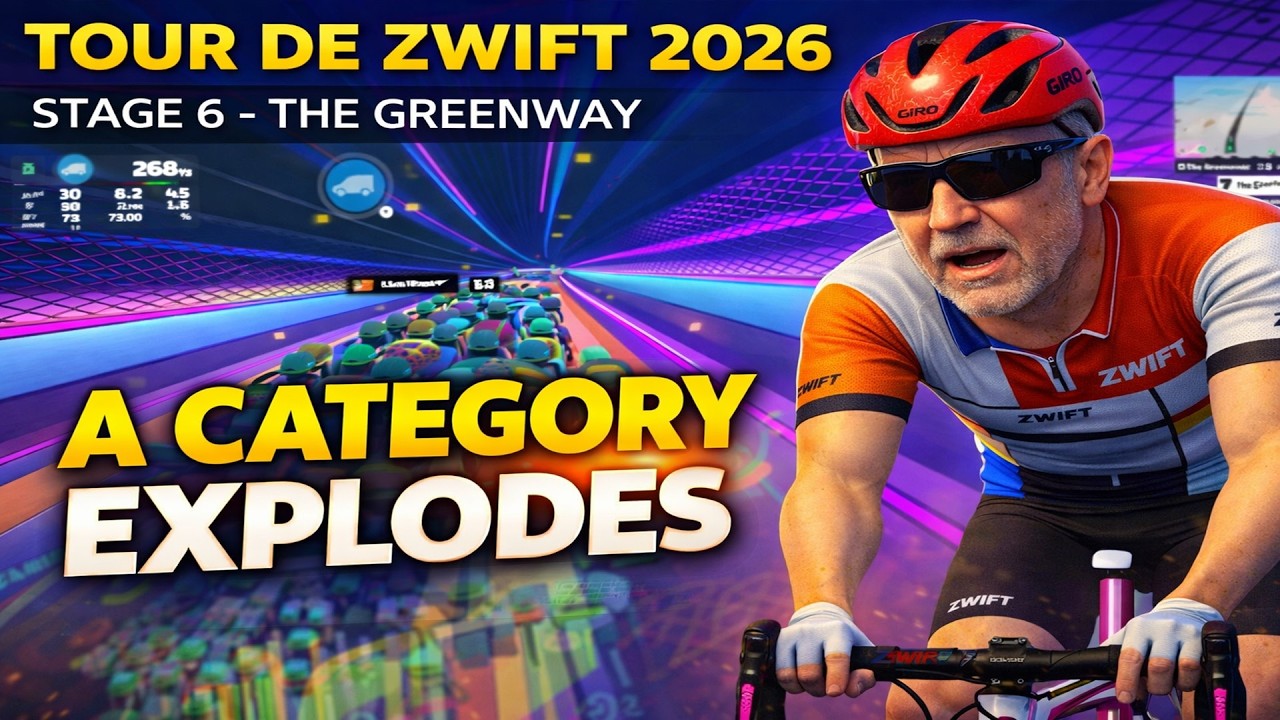 Tour de Zwift 2026 – Stage 6: The Greenway | When A Explodes