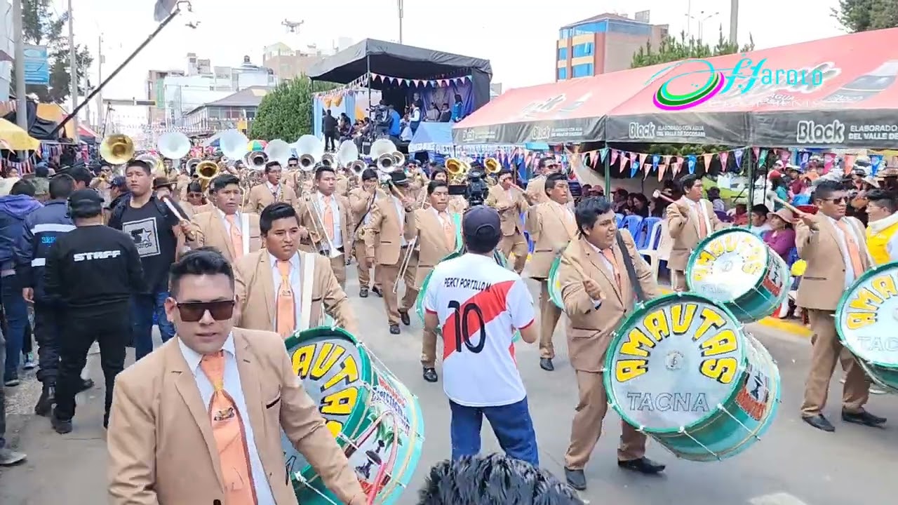 Banda ESPECTACULAR AMAUTAS DE TACNA PERÚ 2023 - Virgen de las Mercedes Juliaca
