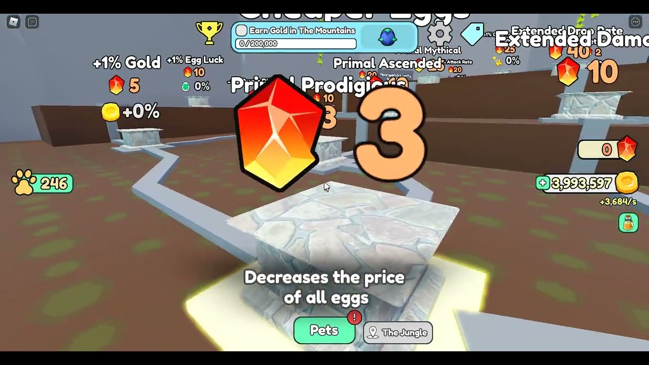Roblox - Collect All Pets! - Inside the 240 pets/rebirth cave