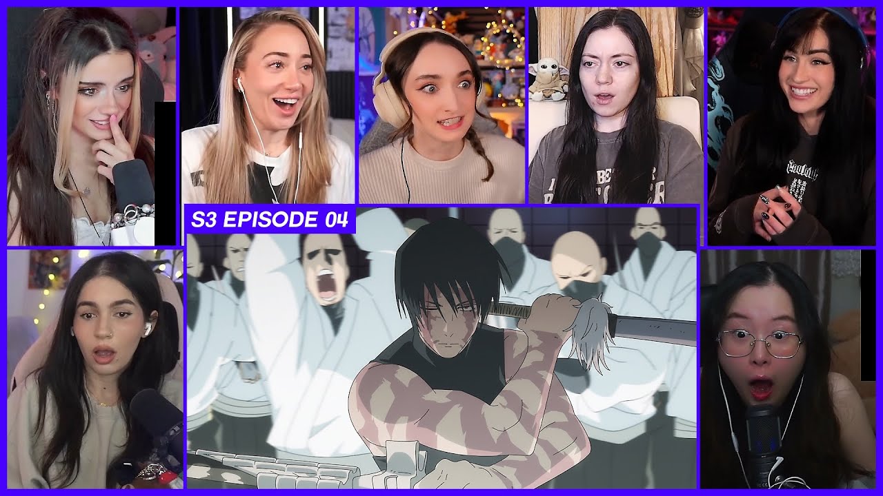 [GIRLS REACT] Maki vs The Zenin Clan | JJK Season 3 Ep 4 Girl Reaction Mashup