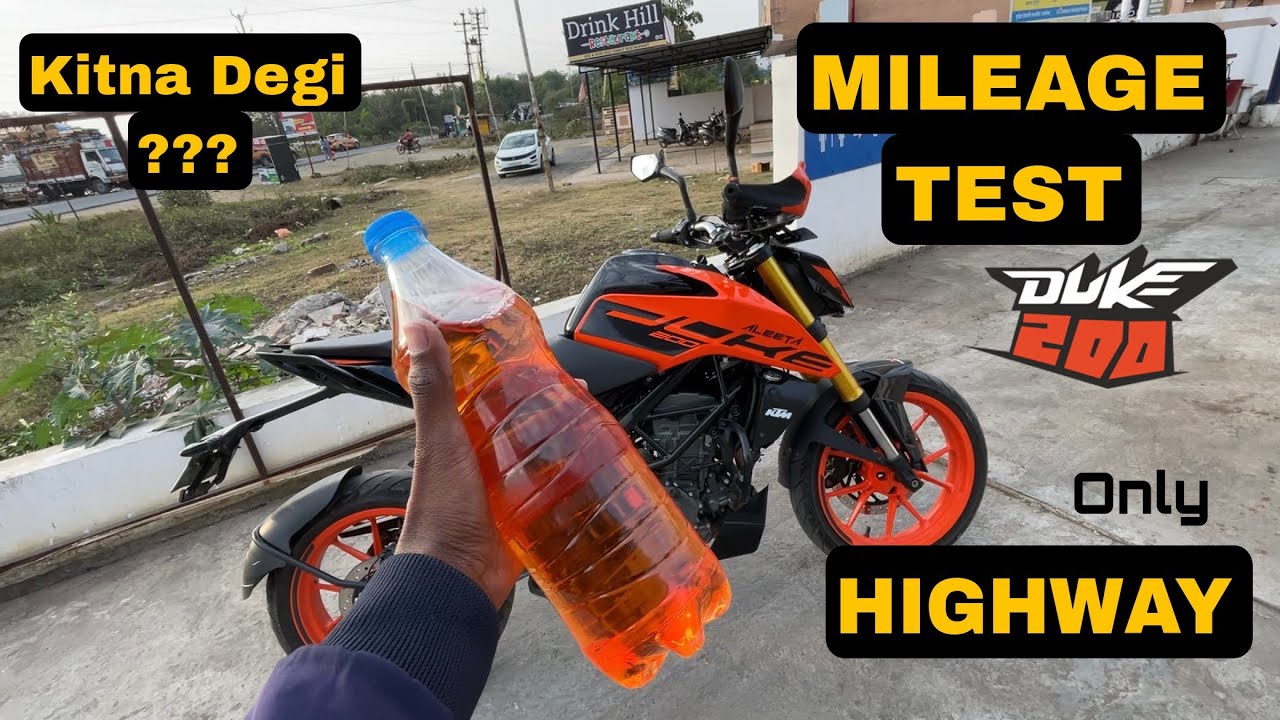 Mileage Test On Highway || KTM Duke 200 bs6 || Kitna Degi ?? Shocking😱😱 Result