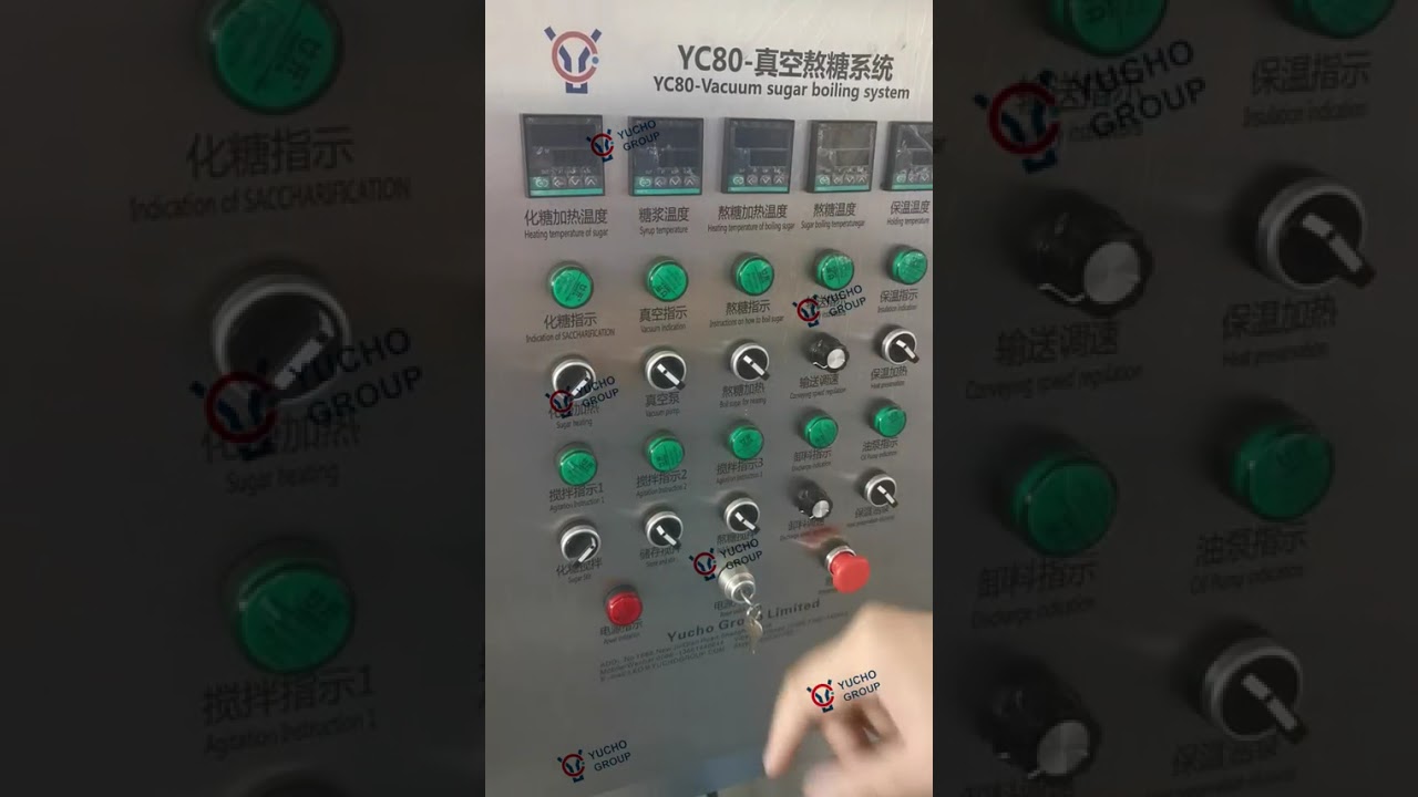 Explanation for candy line, From syrup cooker to storage tank, then to depositing machine.