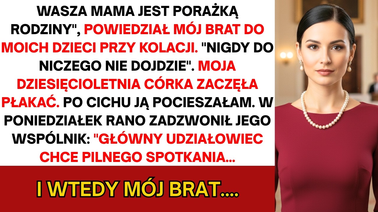 Brat powiedział dzieciom: „Mama to porażka rodziny
