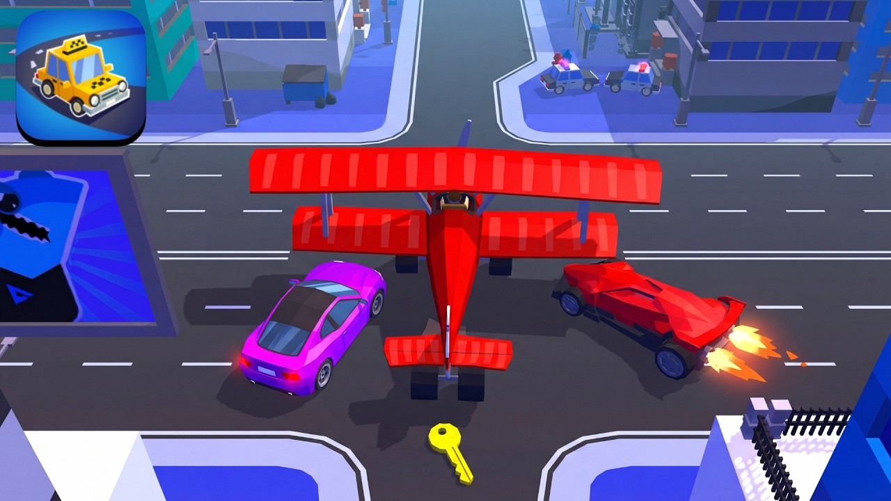 Taxi Run: Mad Traffic Escapes – Walkthrough Gameplay All Levels (FLAYING JET AND UNLAOCKED 7 CARS)