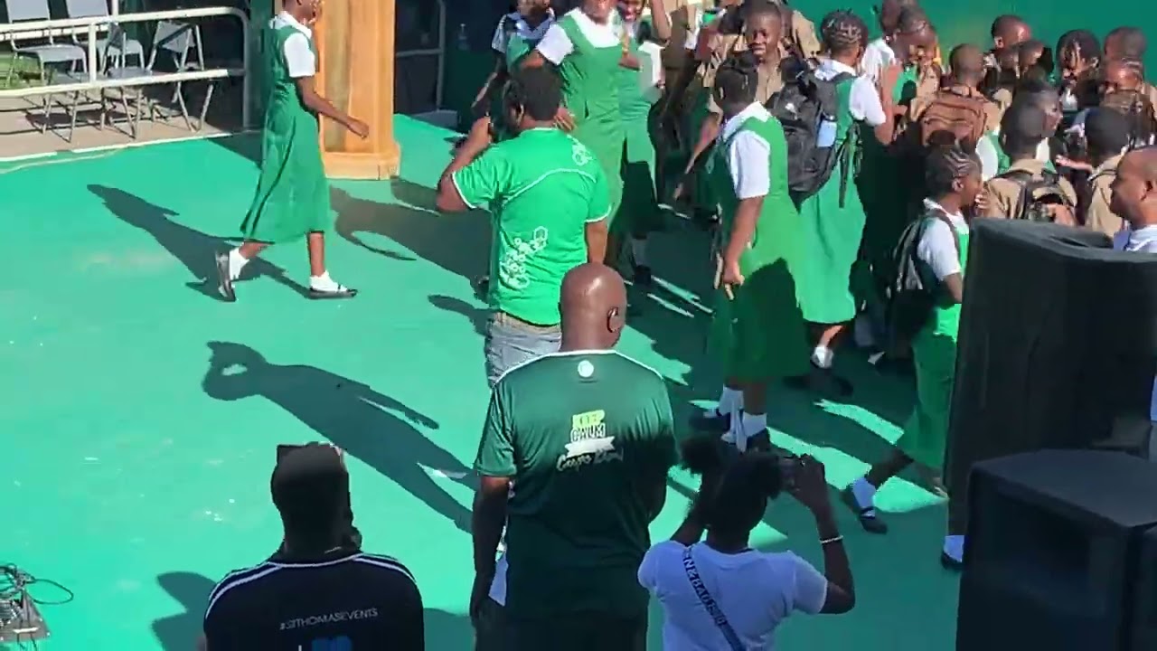 Dancehall Artiste Teejay at Morant Bay High School Alumni Invasion 2024