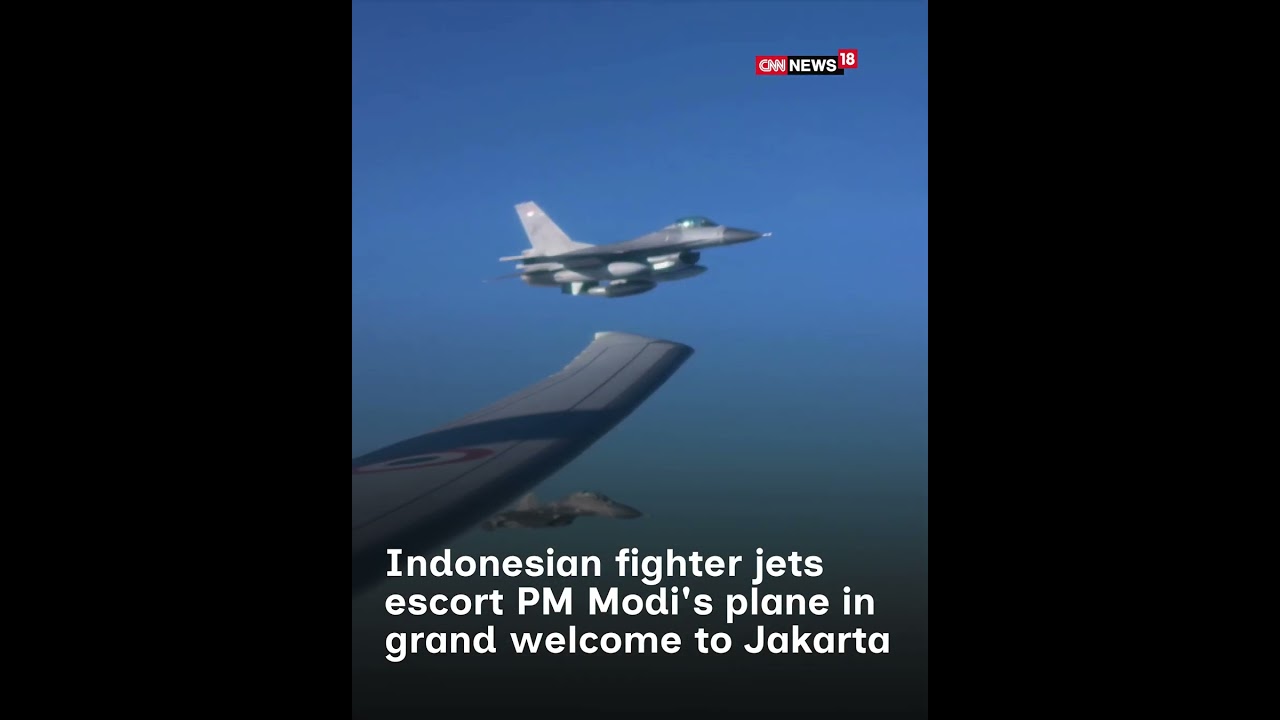 PM Modi Gets Rare Fighter Jet Escort in Indonesia, Receives Grand Welcome in Jakarta | N18S