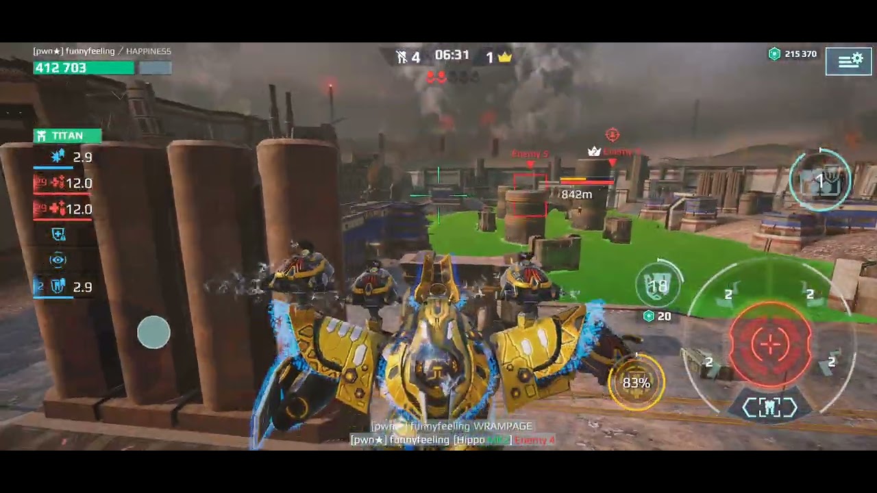 Winner Winner Chicken Dinner #warrobots #noobplayer #ffa #winning #gaming #1st #beastmode #gameplay 