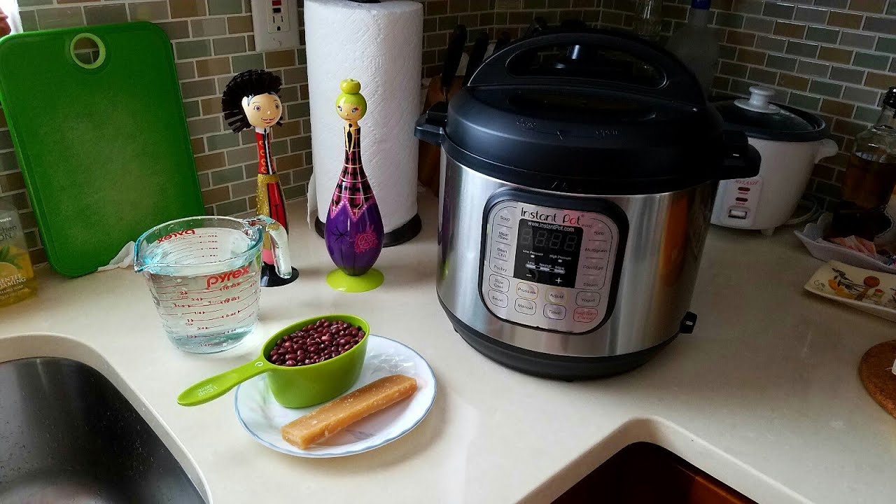 Instant Pot Pressure Cooker Sweet Red Bean Dessert Recipe (紅豆沙)
