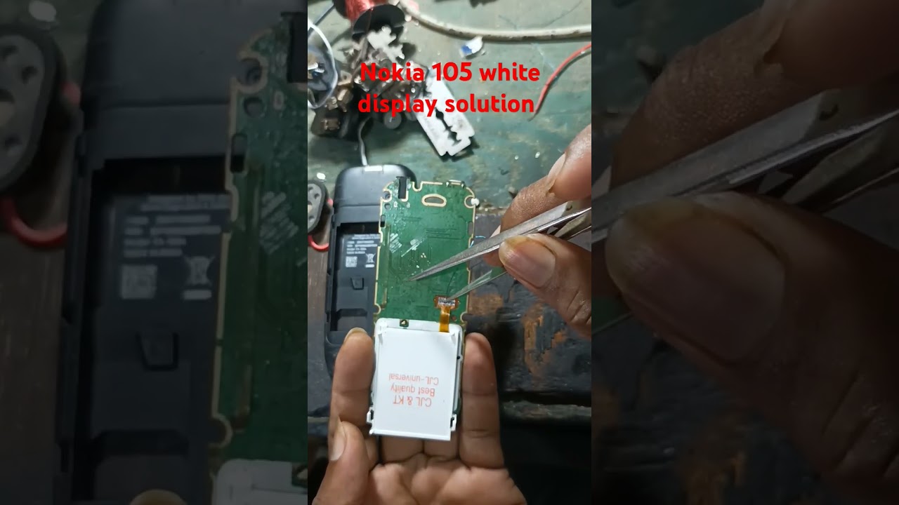 nokia 105 white display solution 100%work solution @rajeshtech1122 ||white display solution ||
