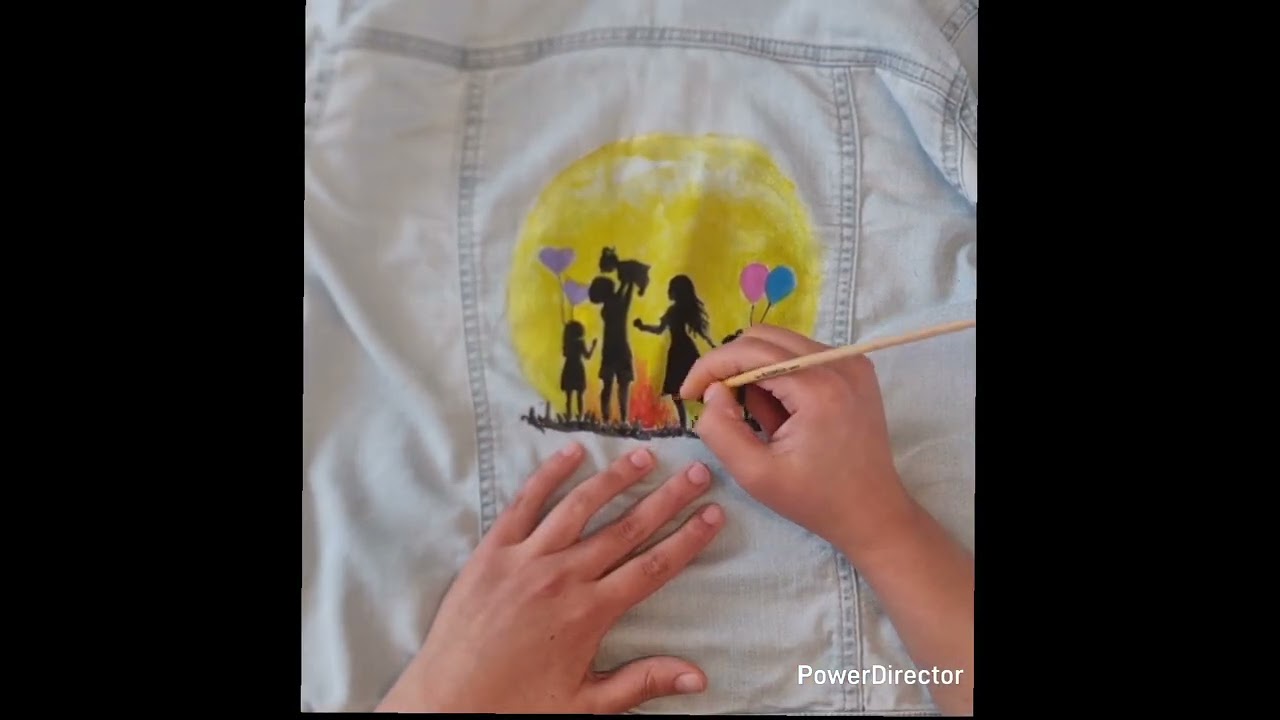 🎨Customized denim jacket! 🖌#customclothing#denimjacket#handpaintedjackets#handbemalt