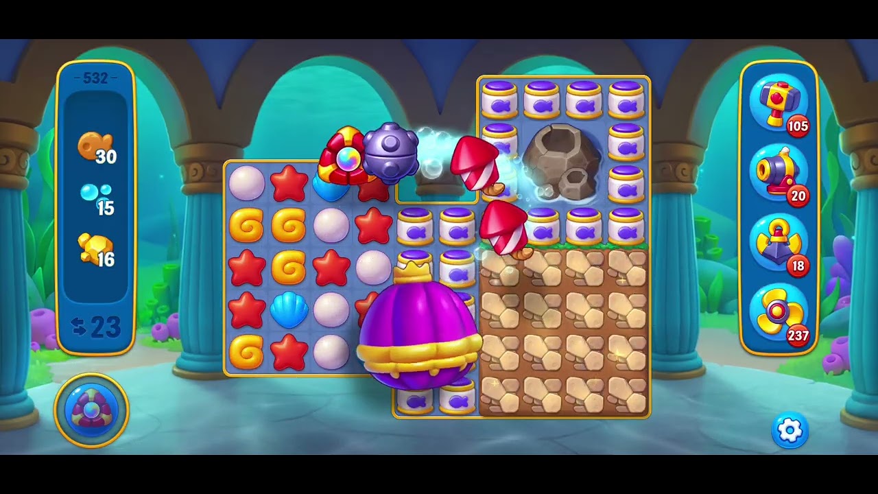 Fishdom Atlantis Round 521→540