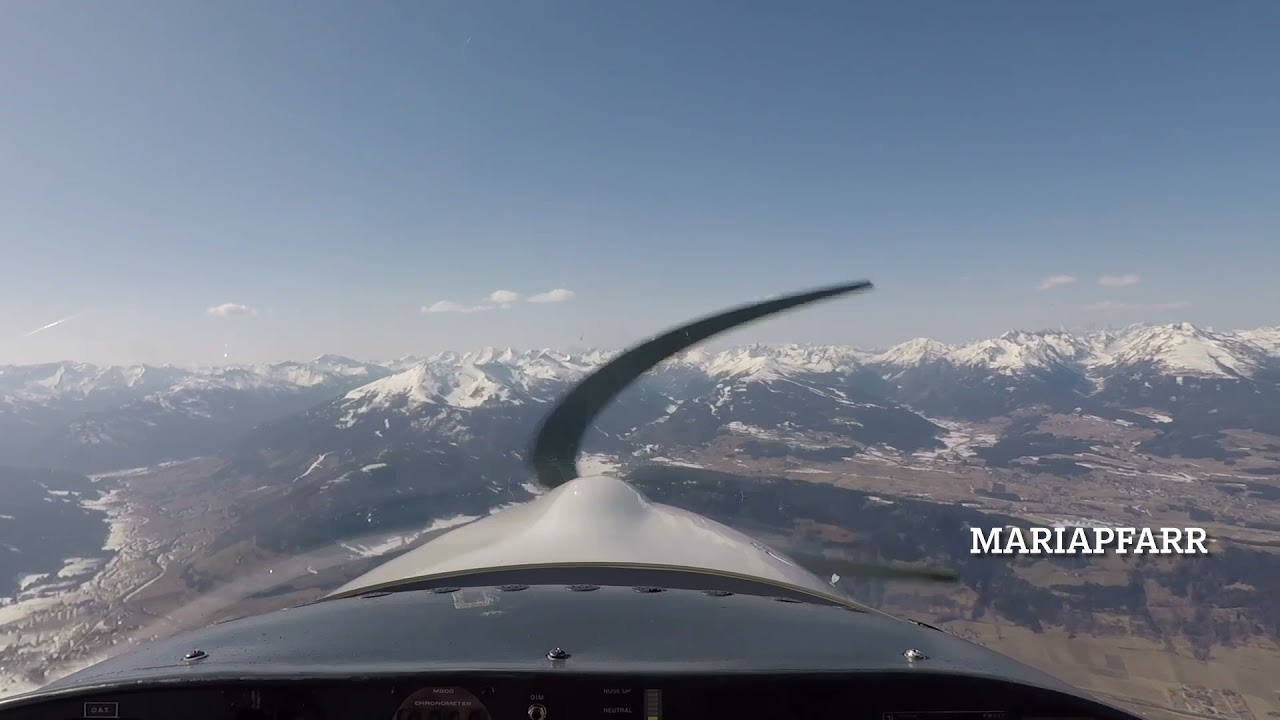 VFR - Flug LOWK (Klagenfurt) nach LOGO (Niederöblarn) mit Landeanflug & Durchstarten mit DA20 Katana